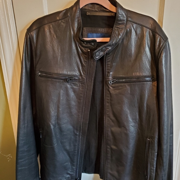 Cole Haan Leather Jacket - Picture 2 of 6